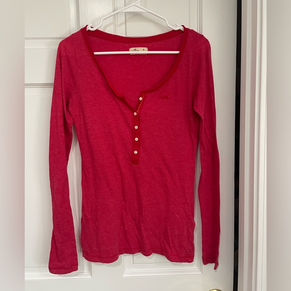 Red, long sleeve